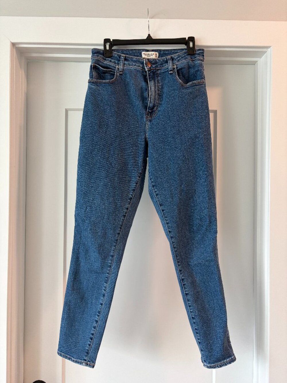 Abercrombie & Fitch Curve Love Super Skinny Ankle High Rise Jean